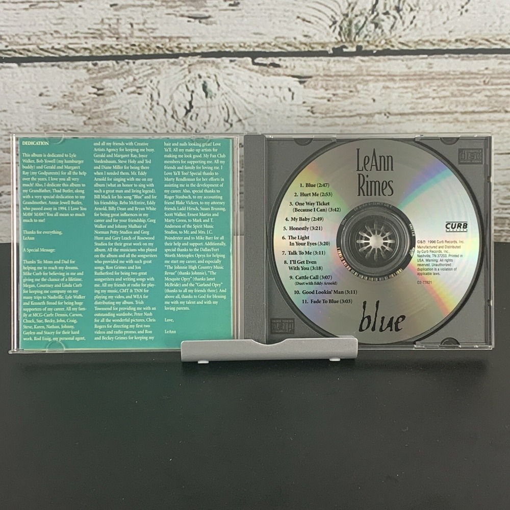 LeAnn Rimes – Blue (CD,‎ 1996) - Picture 3 of 6